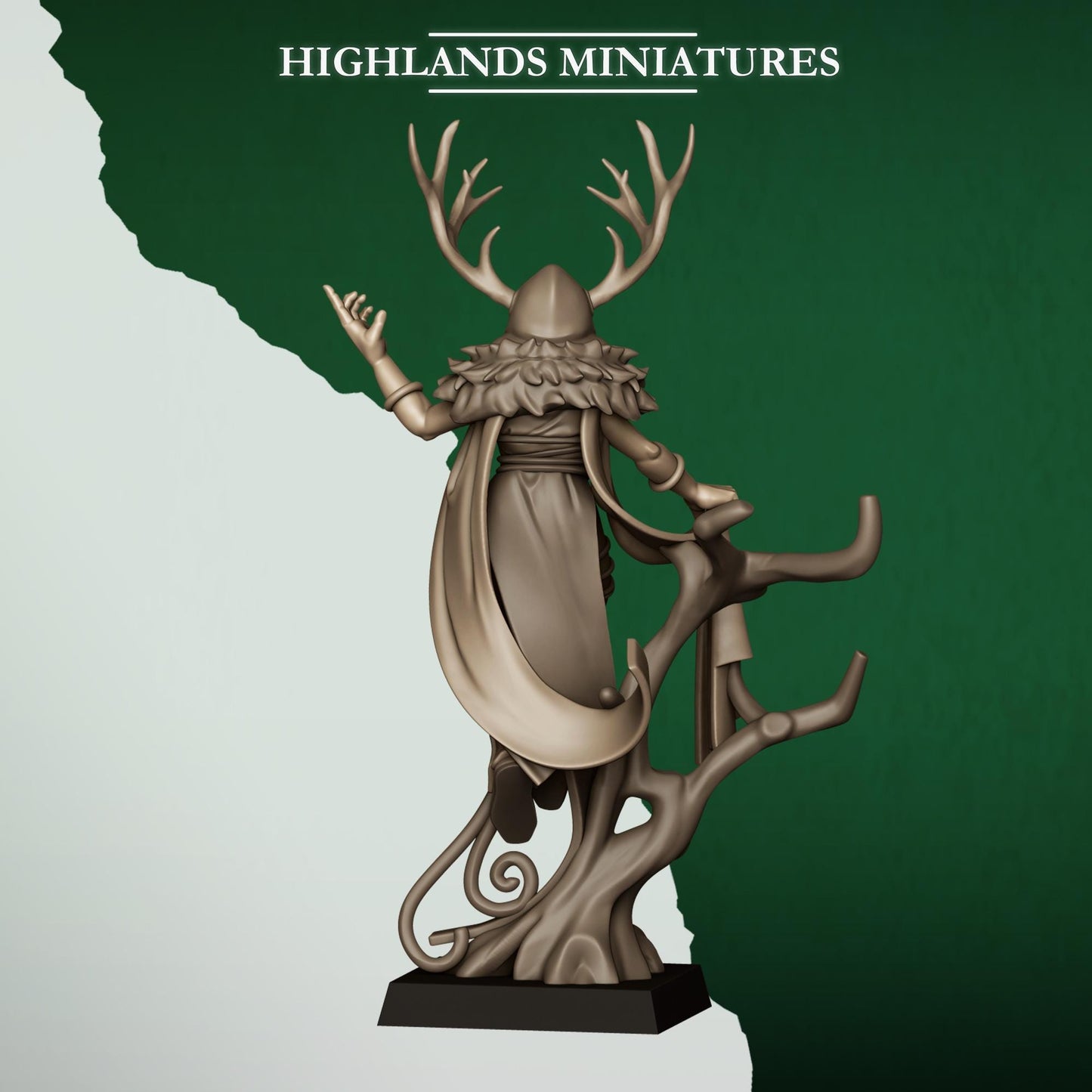 Highlands Miniatures Feral Elves - Druid