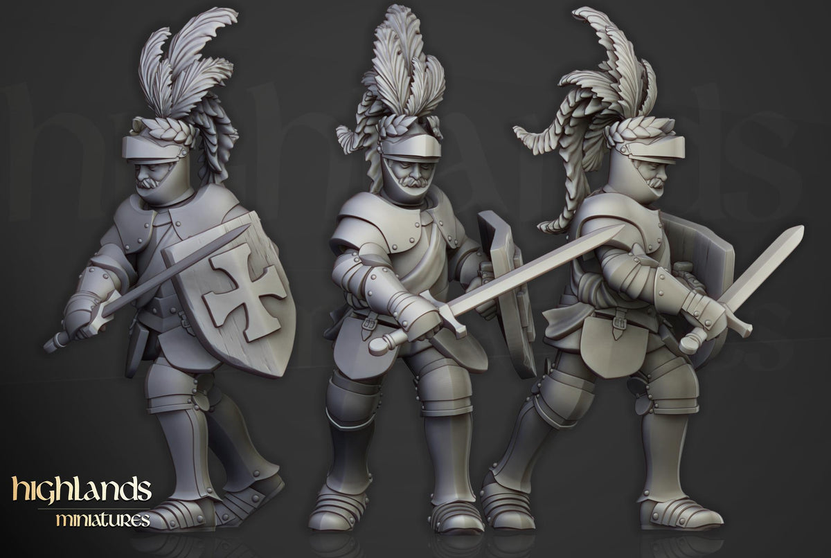 Highlands Miniatures Sunland Knights on Foot