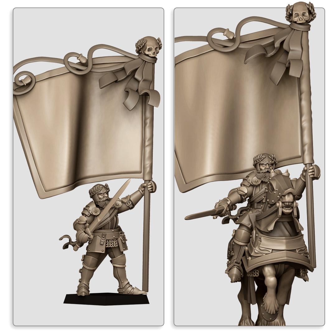 Highlands Miniatures Sunland Battle Standard Bearer