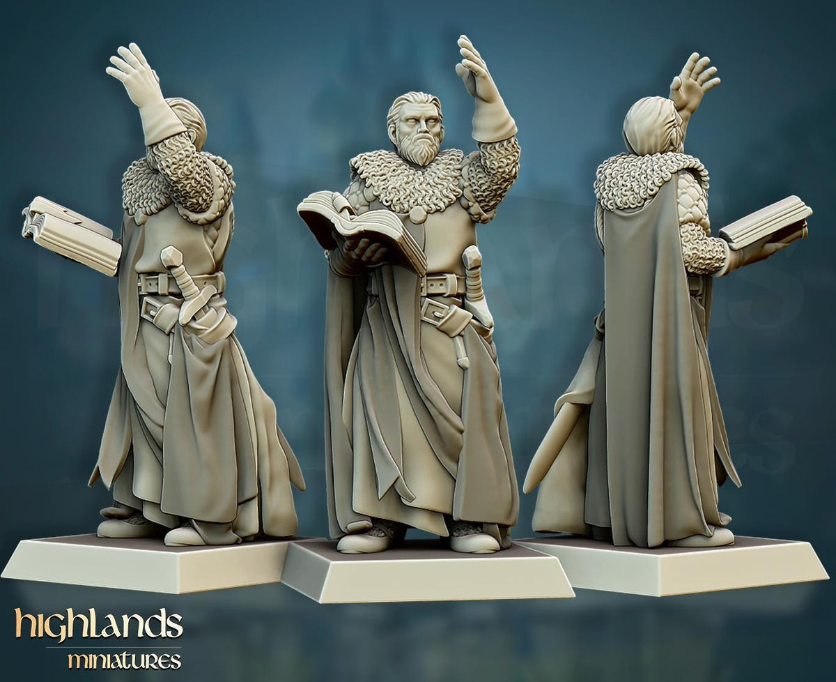 Highlands Miniatures Crusaders Command Group
