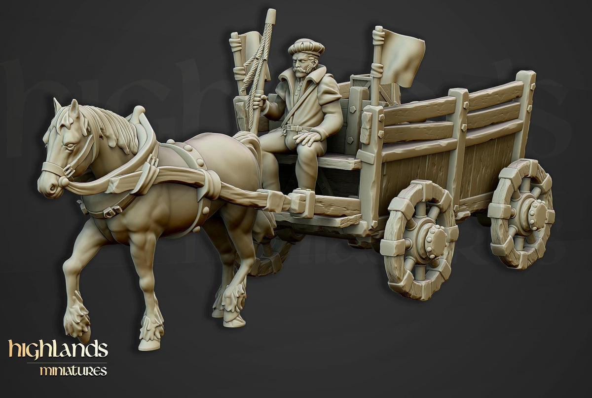 Highlands Miniatures Gold Wagon