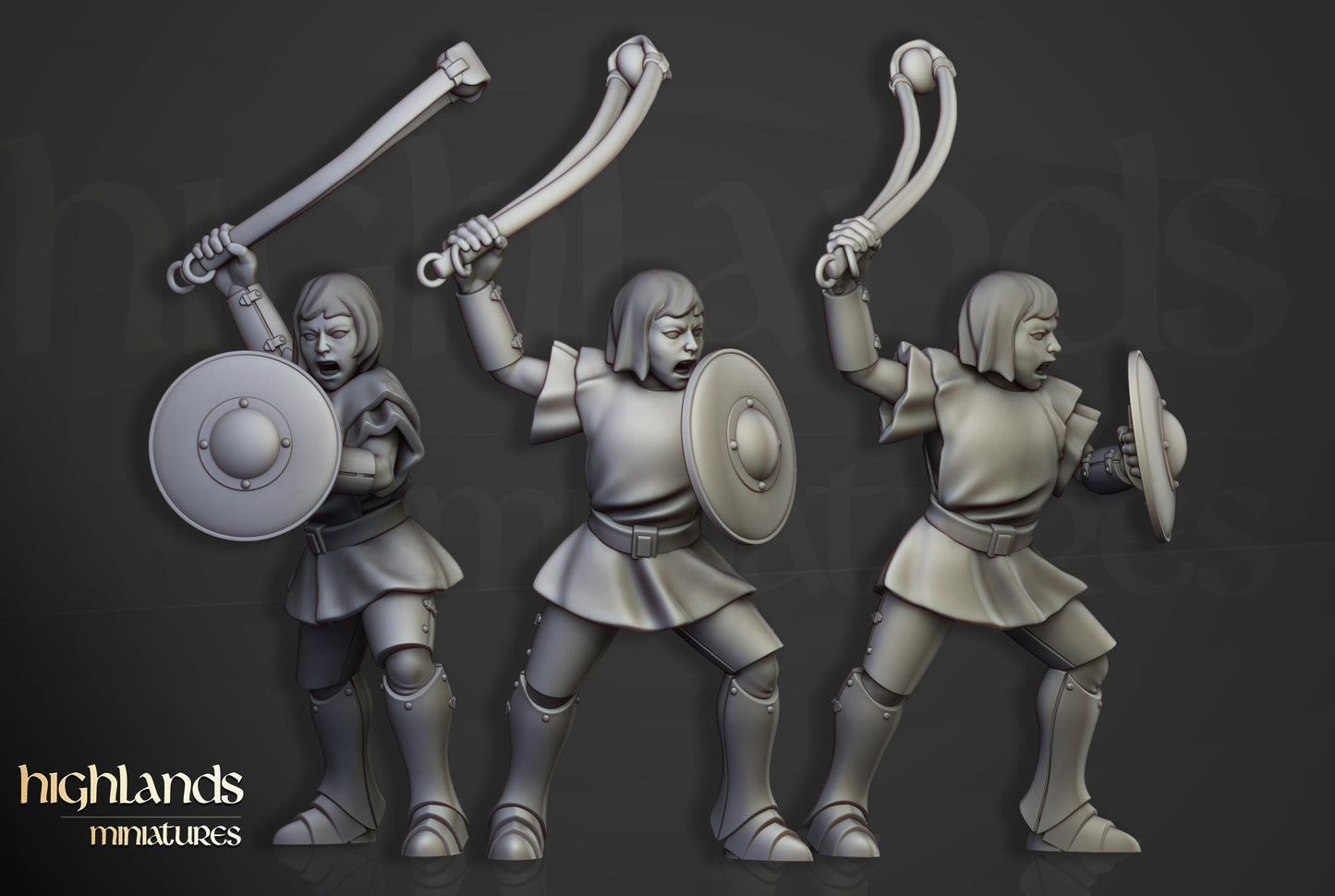 Highland Miniatures Young Sisters