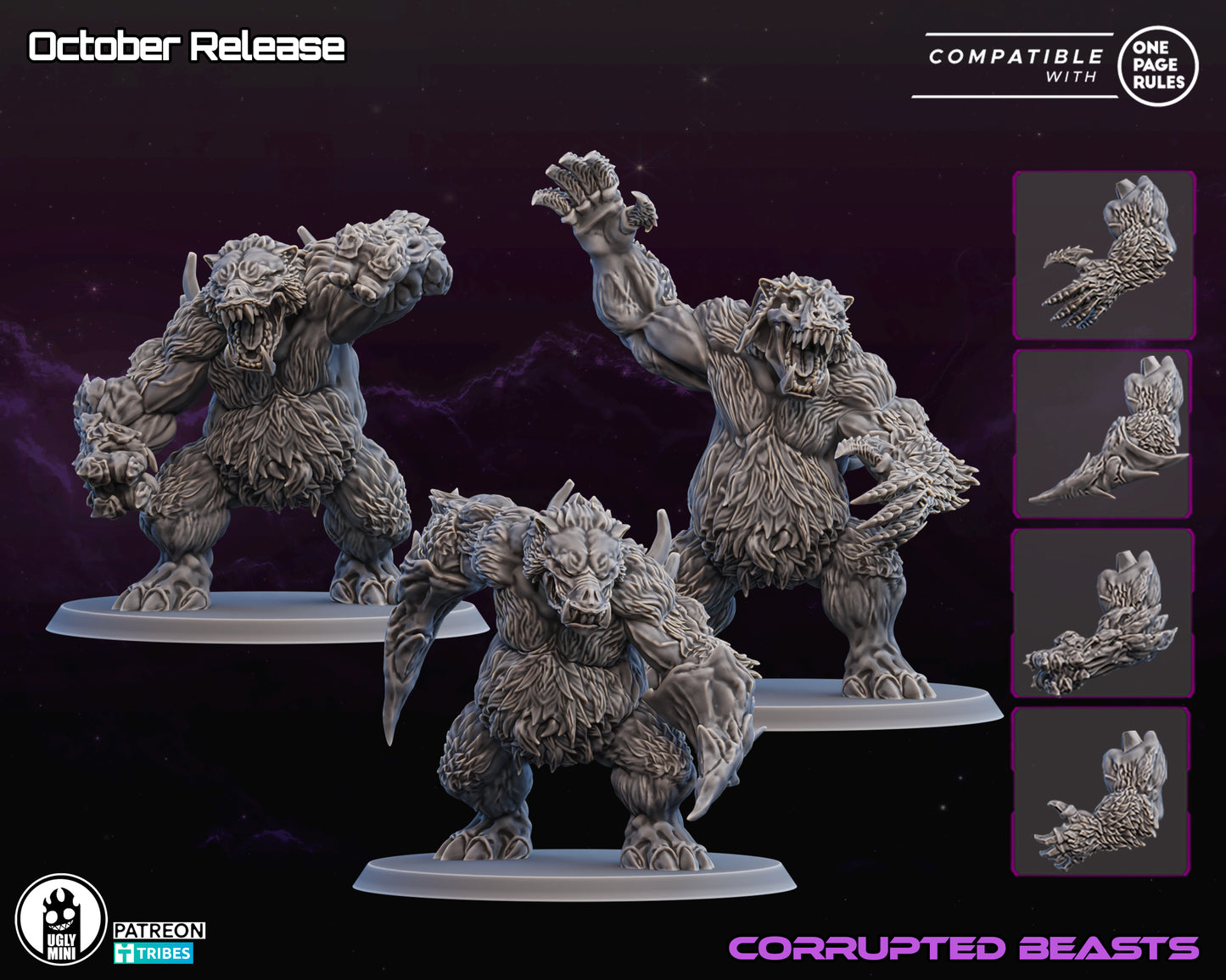 UGLY Miniatures Infected Colonies - Corrupted Beasts