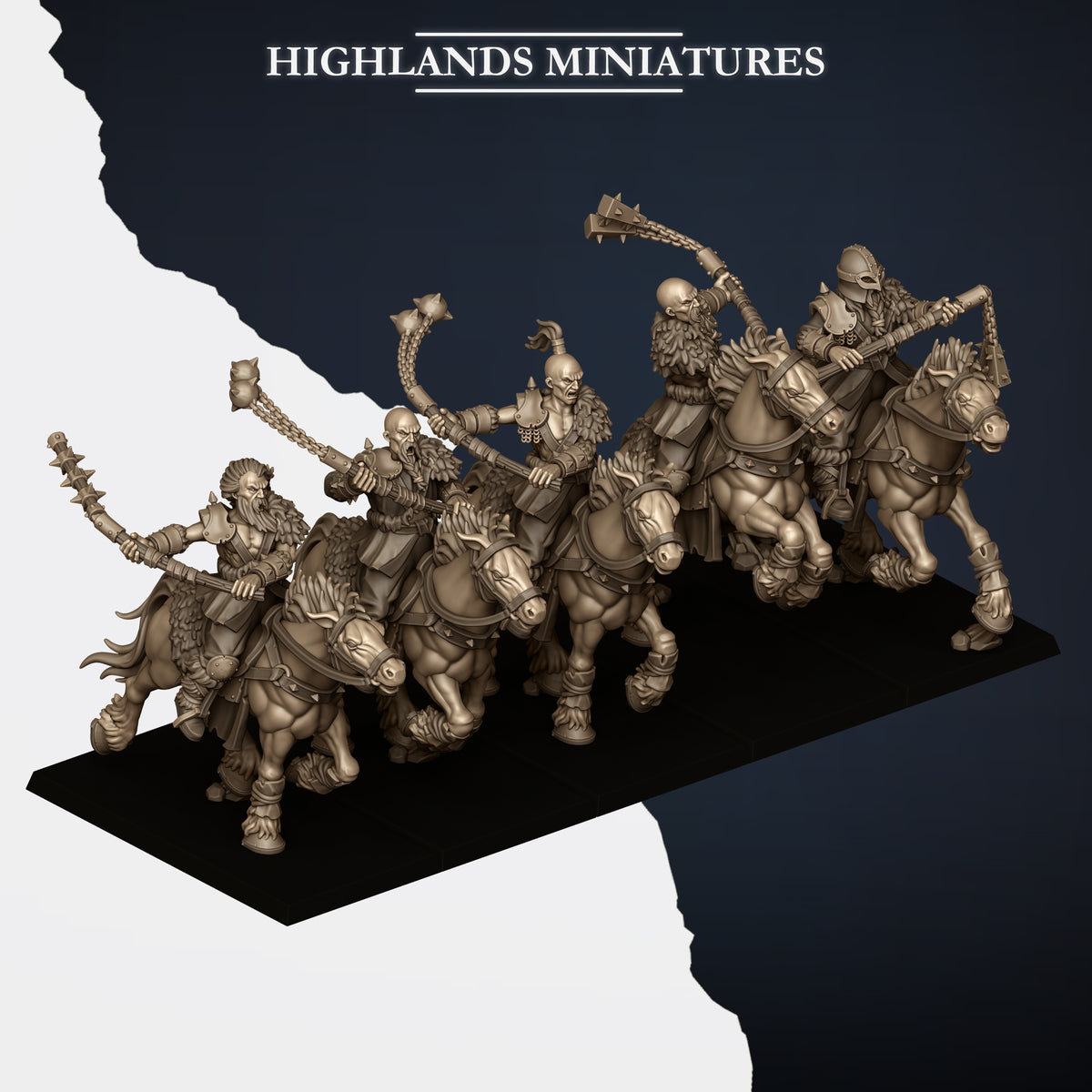 Highlands Miniatures - Mounted Norse Raiders