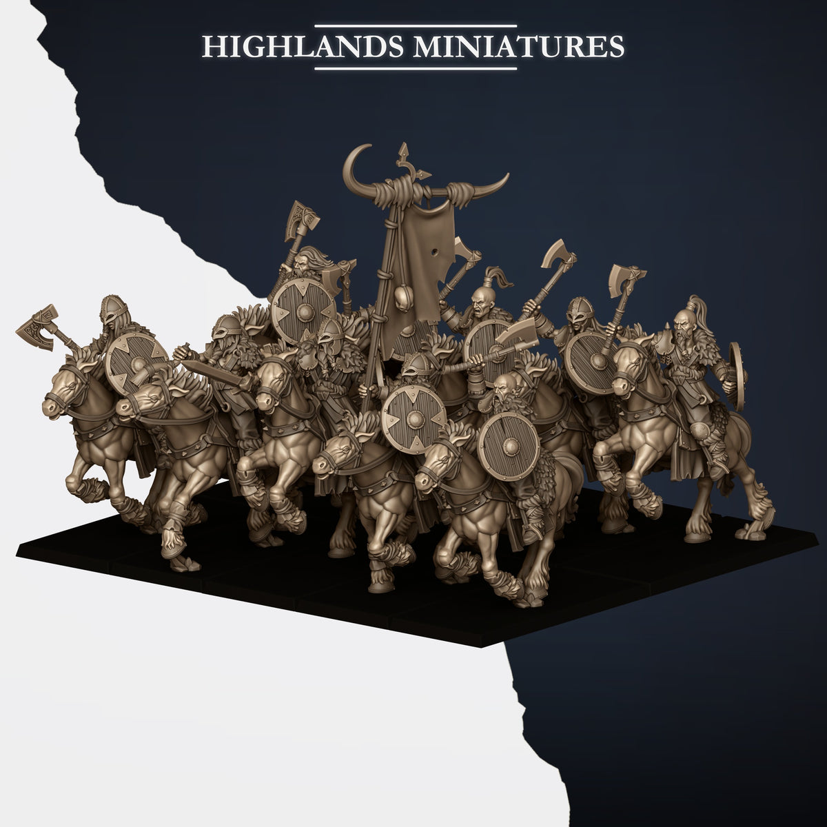 Highlands Miniatures - Mounted Norse Raiders