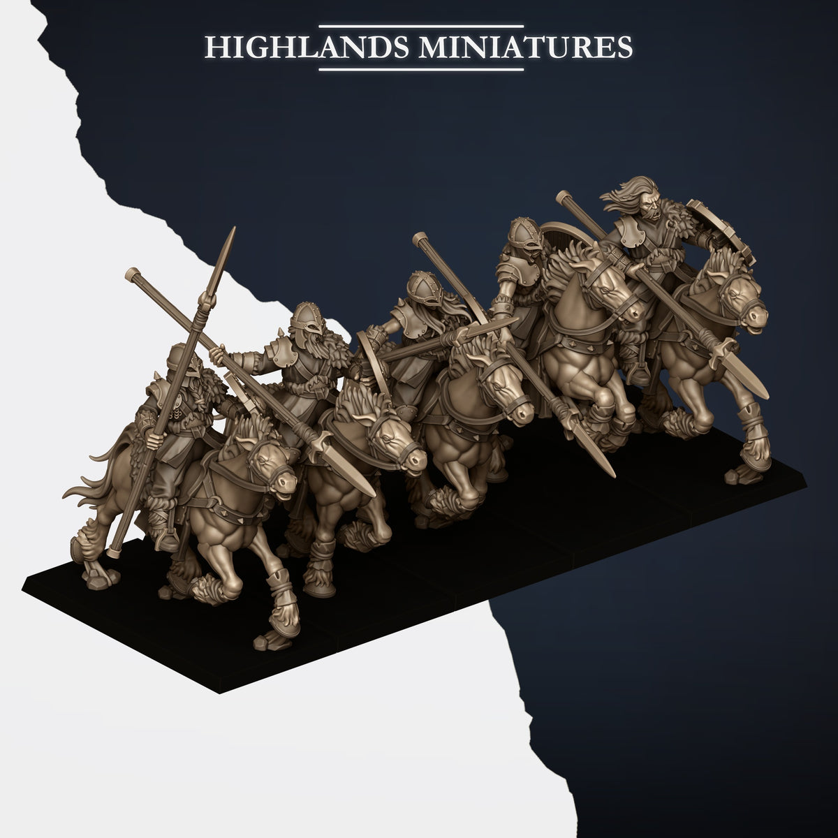 Highlands Miniatures - Mounted Norse Raiders