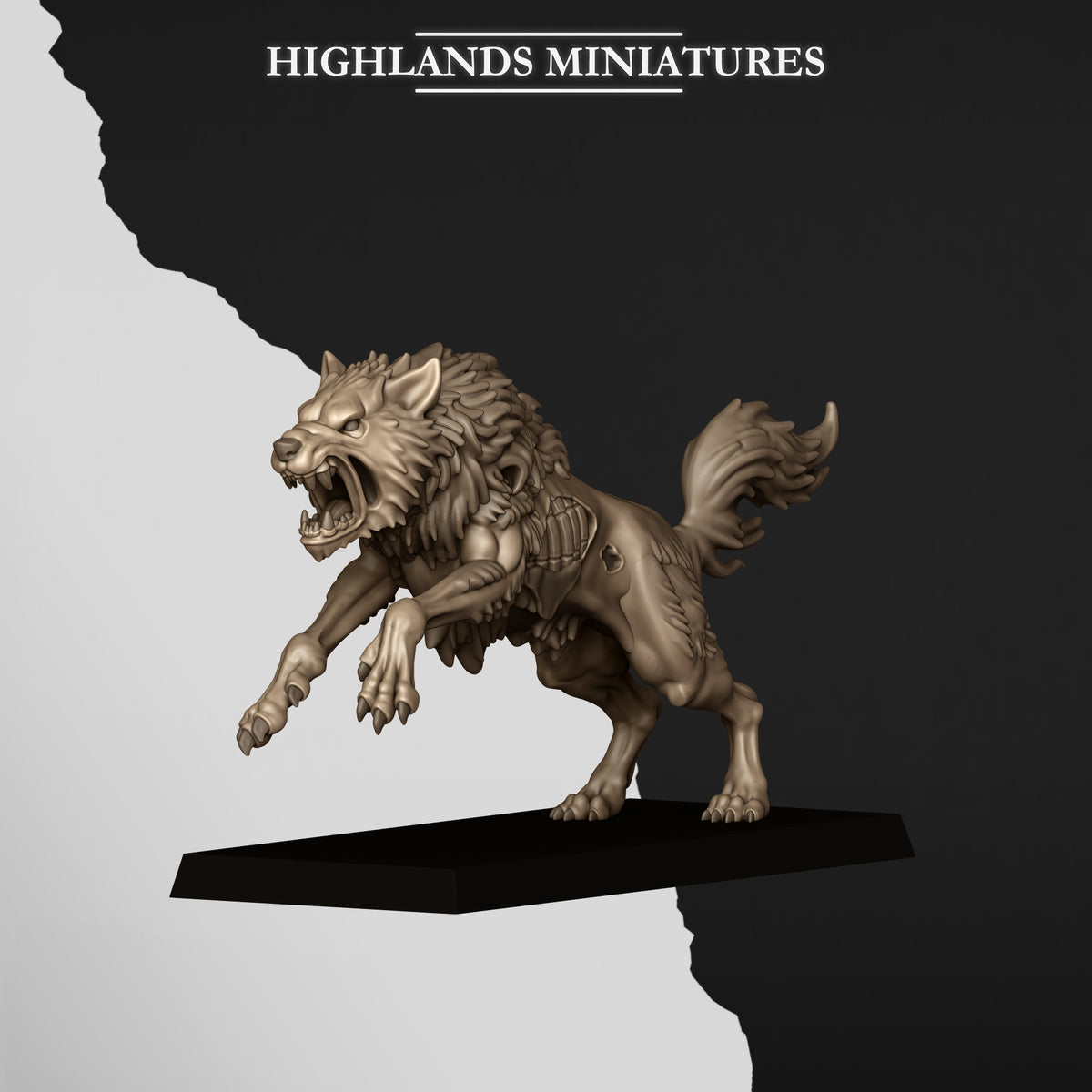 Highlands Miniatures - Undead Wolves