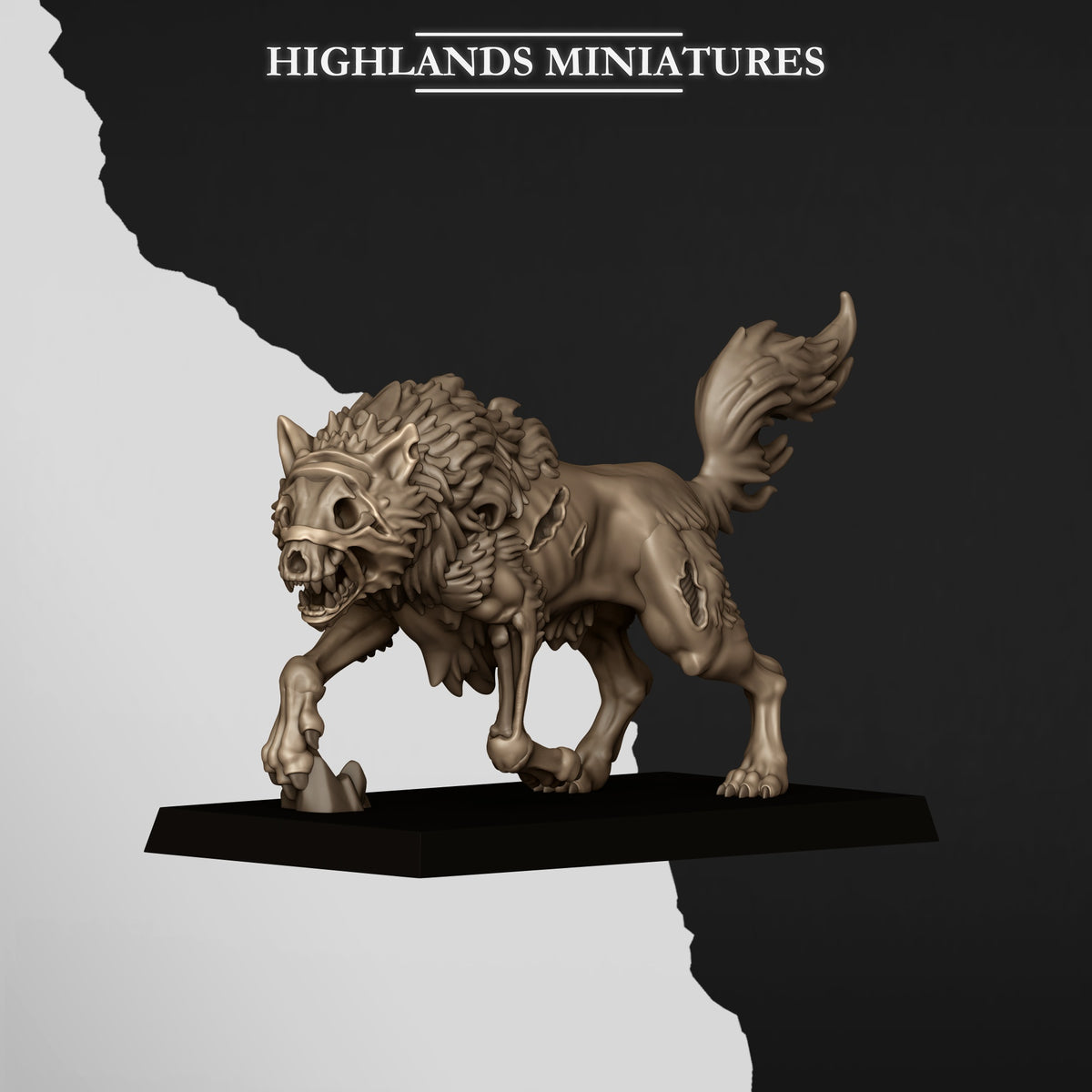 Highlands Miniatures - Undead Wolves