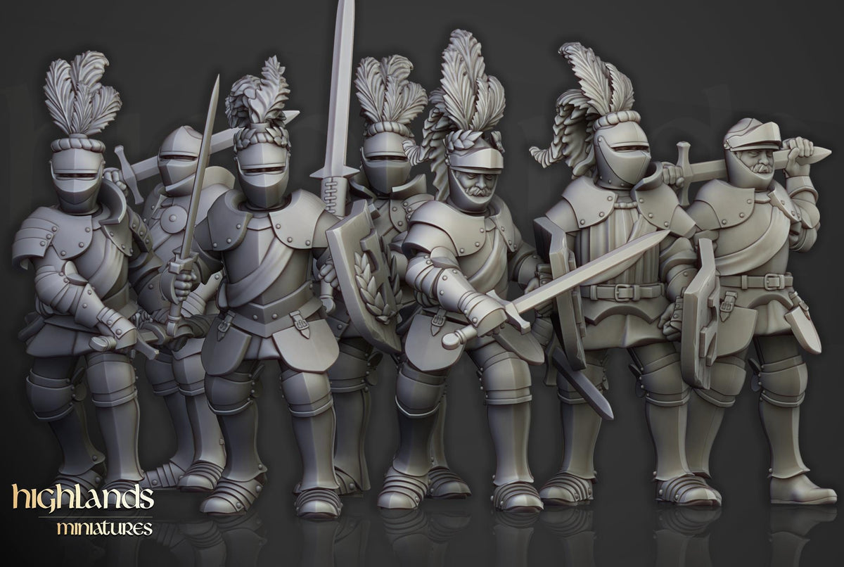 Highlands Miniatures Sunland Knights on Foot