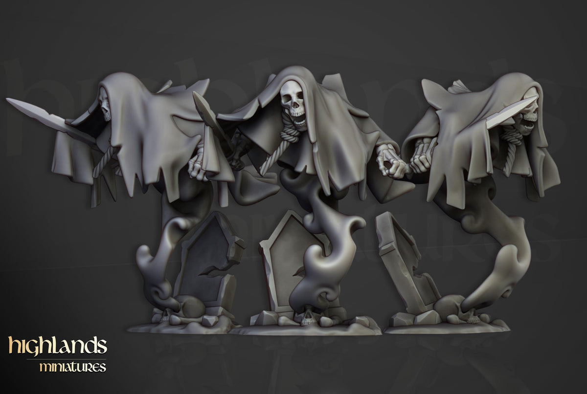 Highlands Miniatures Crypt Ghosts