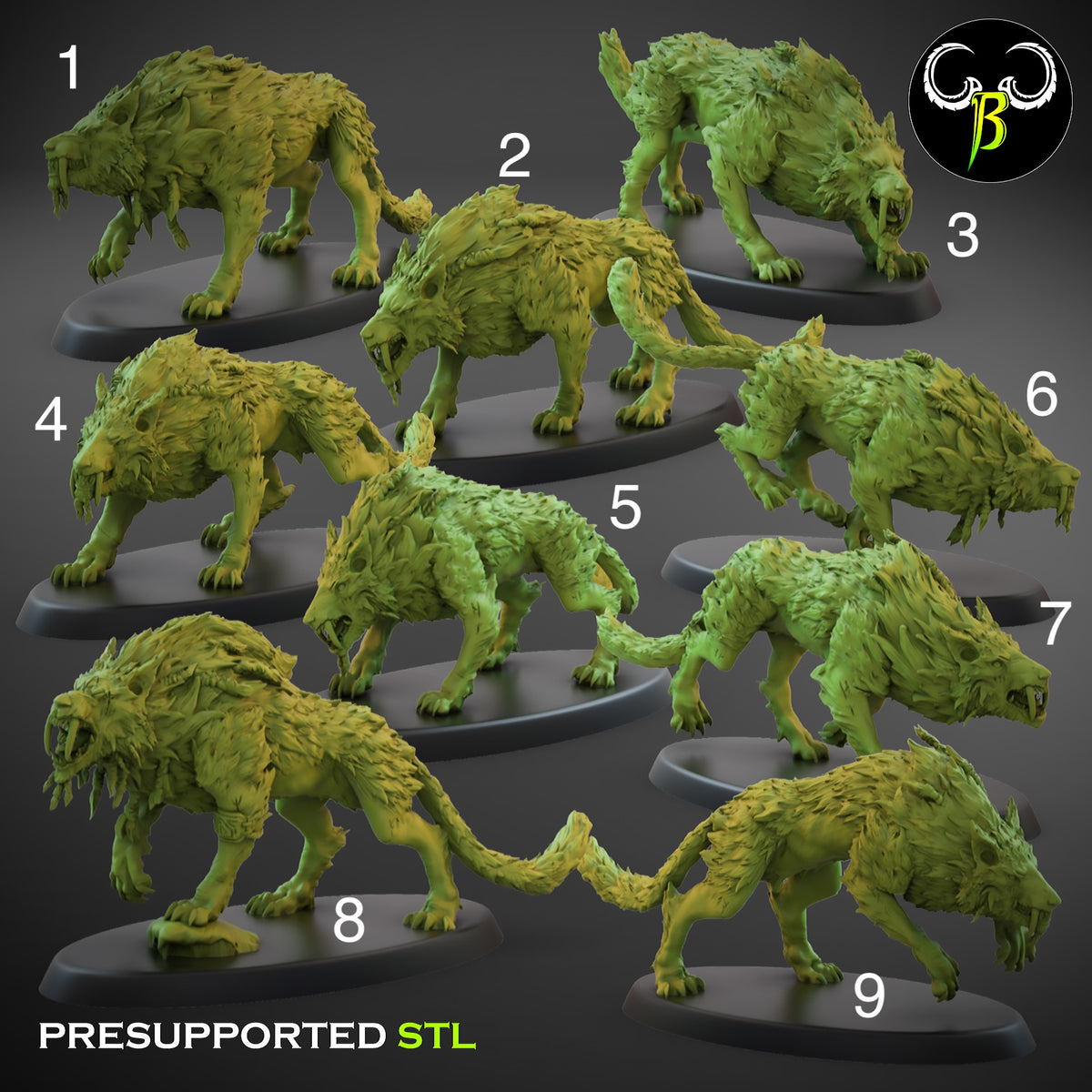 ClayBeastCreation - Sons of Everfeast Fenrir Sons Squad