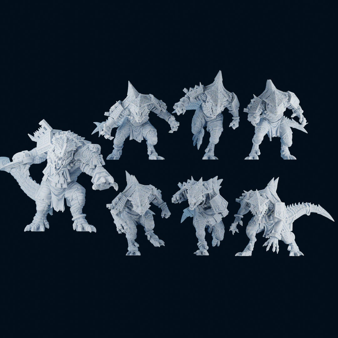 Brutefun Fantasy Football Lizardmen Team + Stars!