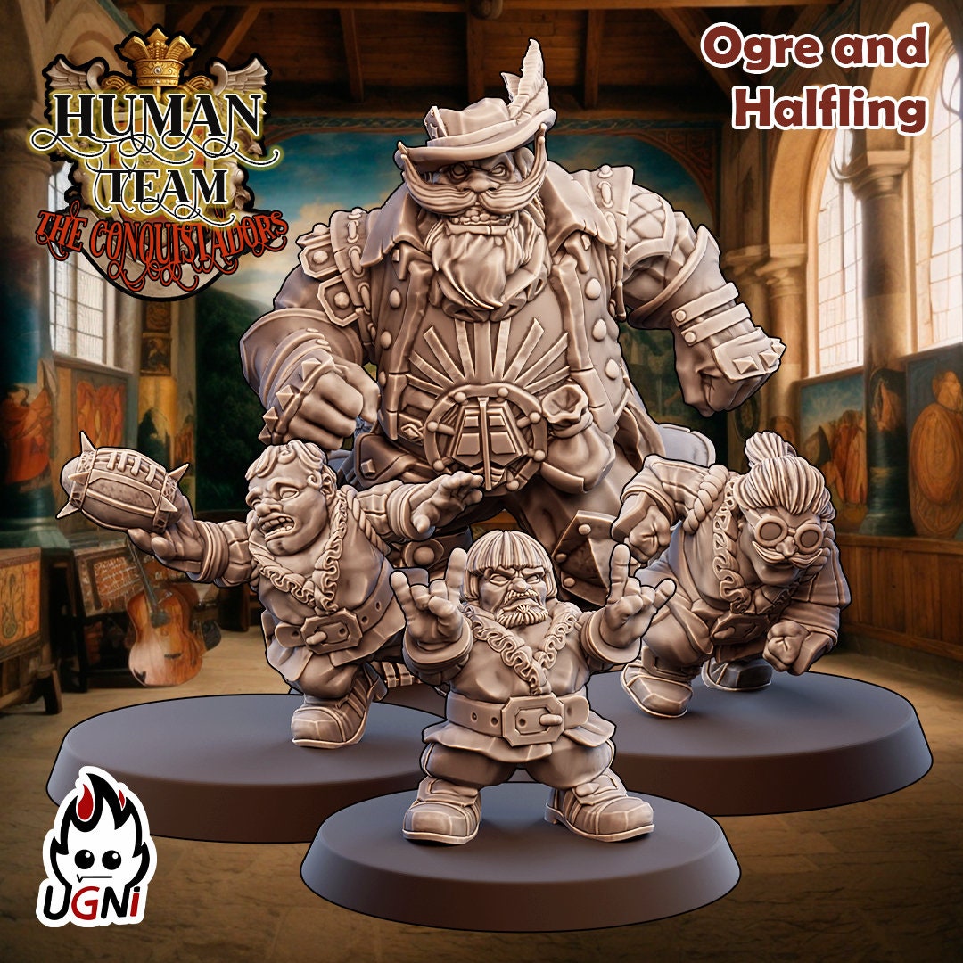 UGNI Human Fantasy Football Team in Conquistador style
