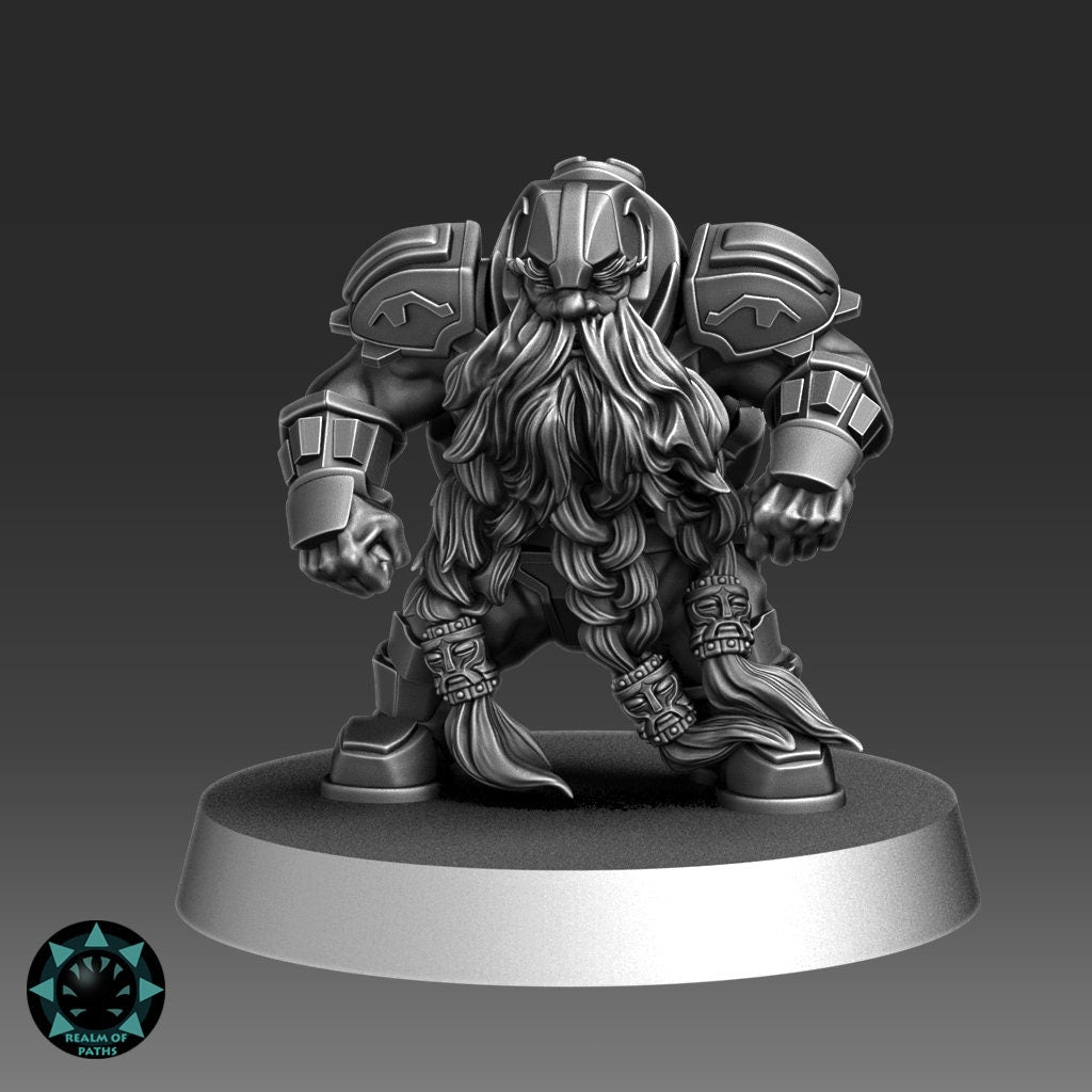 Realm of Paths Fantasy Football Dwarf Team - 'Iron Bolt'