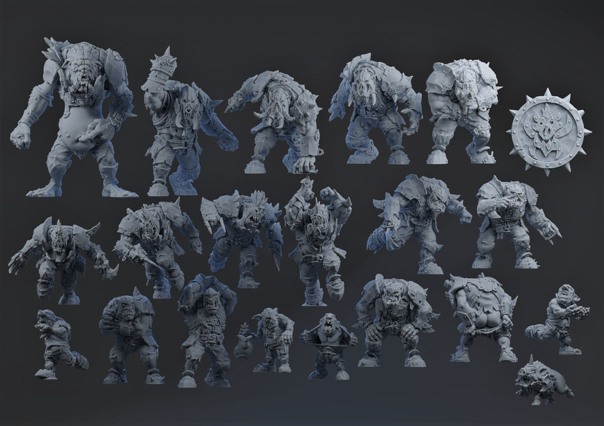 Brutefun Fantasy Football FULL Orc team - "Pig Iron Pummelers"