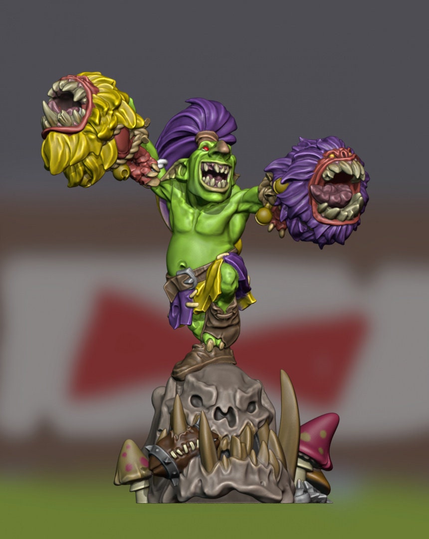 Brutefun Fantasy Football Goblin Cheerleader