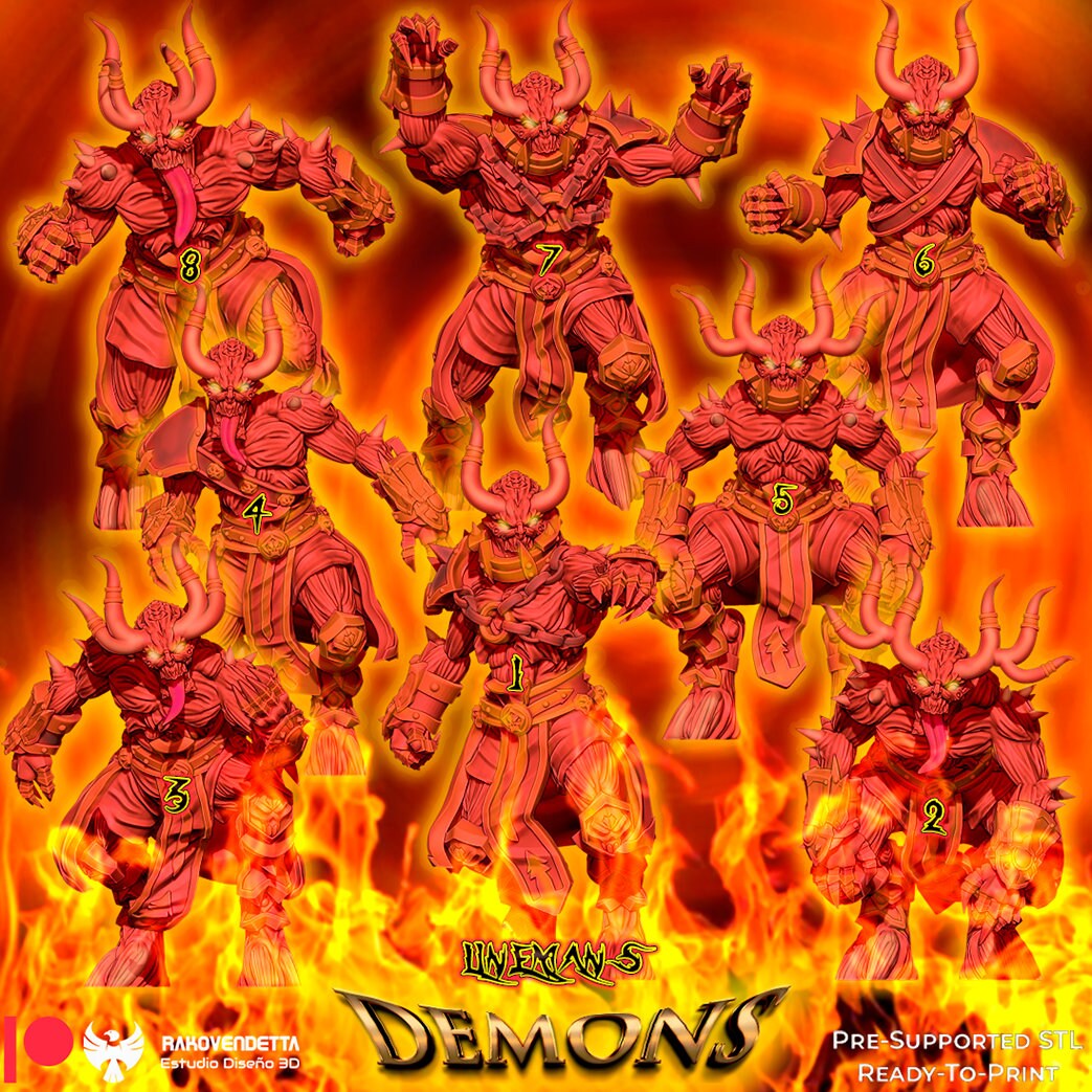 Rakovendetta Fantasy Football Chaos-Dämonen-Team + Stars