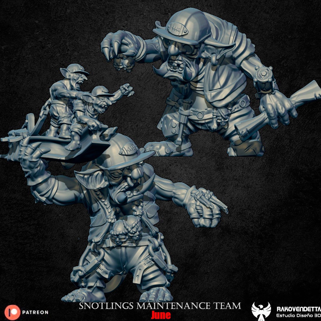 Rakovendetta Fantasy Football Worker Snotling-Team