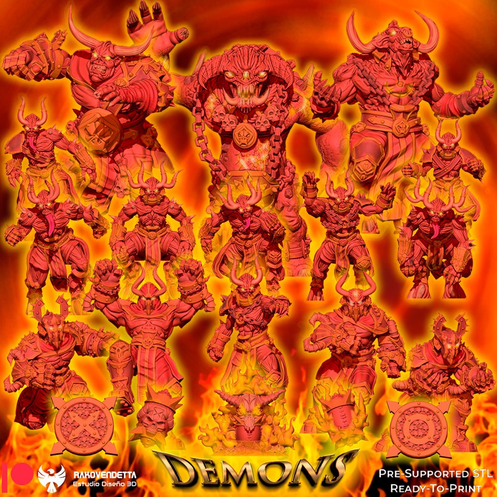 Rakovendetta Fantasy Football Chaos-Dämonen-Team + Stars