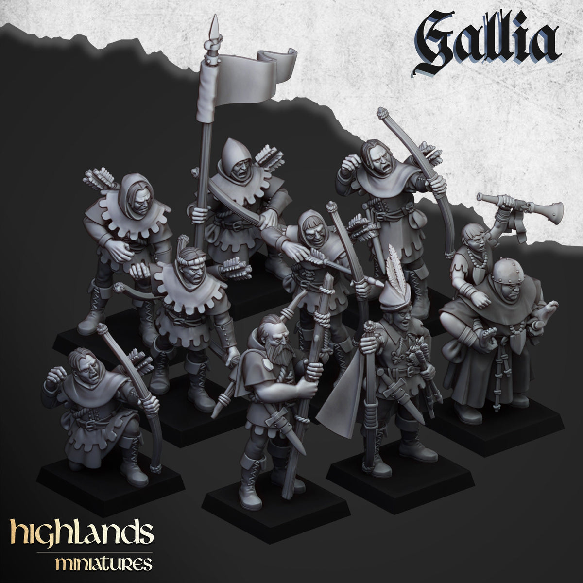 Highlands Miniatures Gallia Sherwood Archers