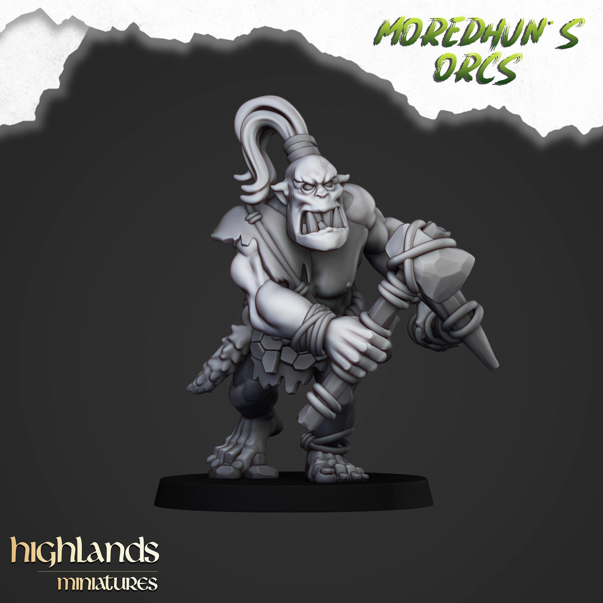 Highlands Miniatures Moredhun's Cave Orcs With Handweapons