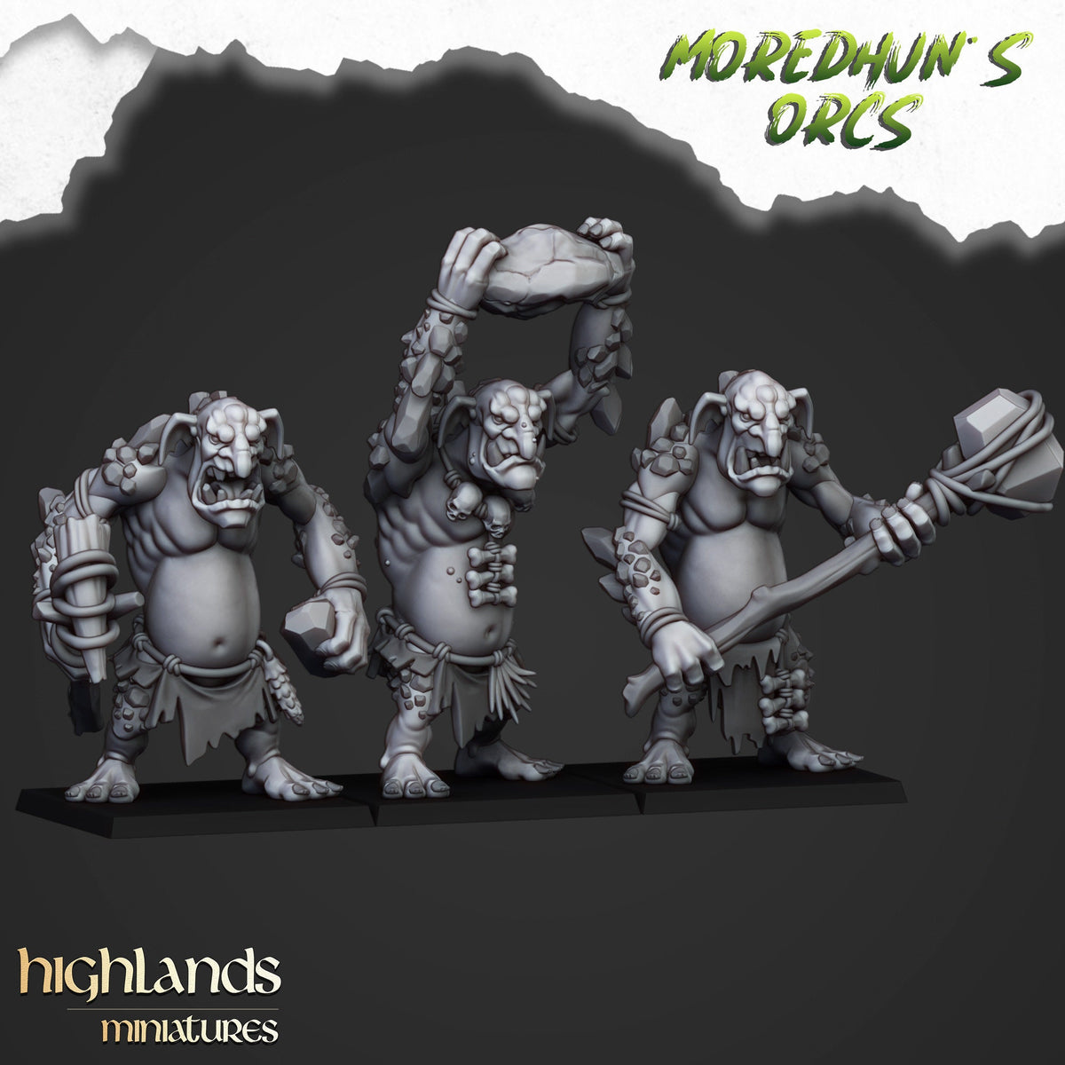 Highlands Miniatures Moredhun's Cave Trolls