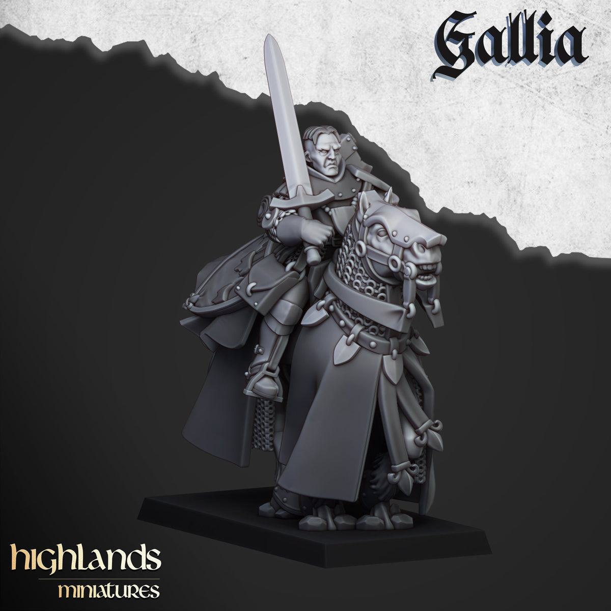 Highlands Miniatures Gallia Questing Knights