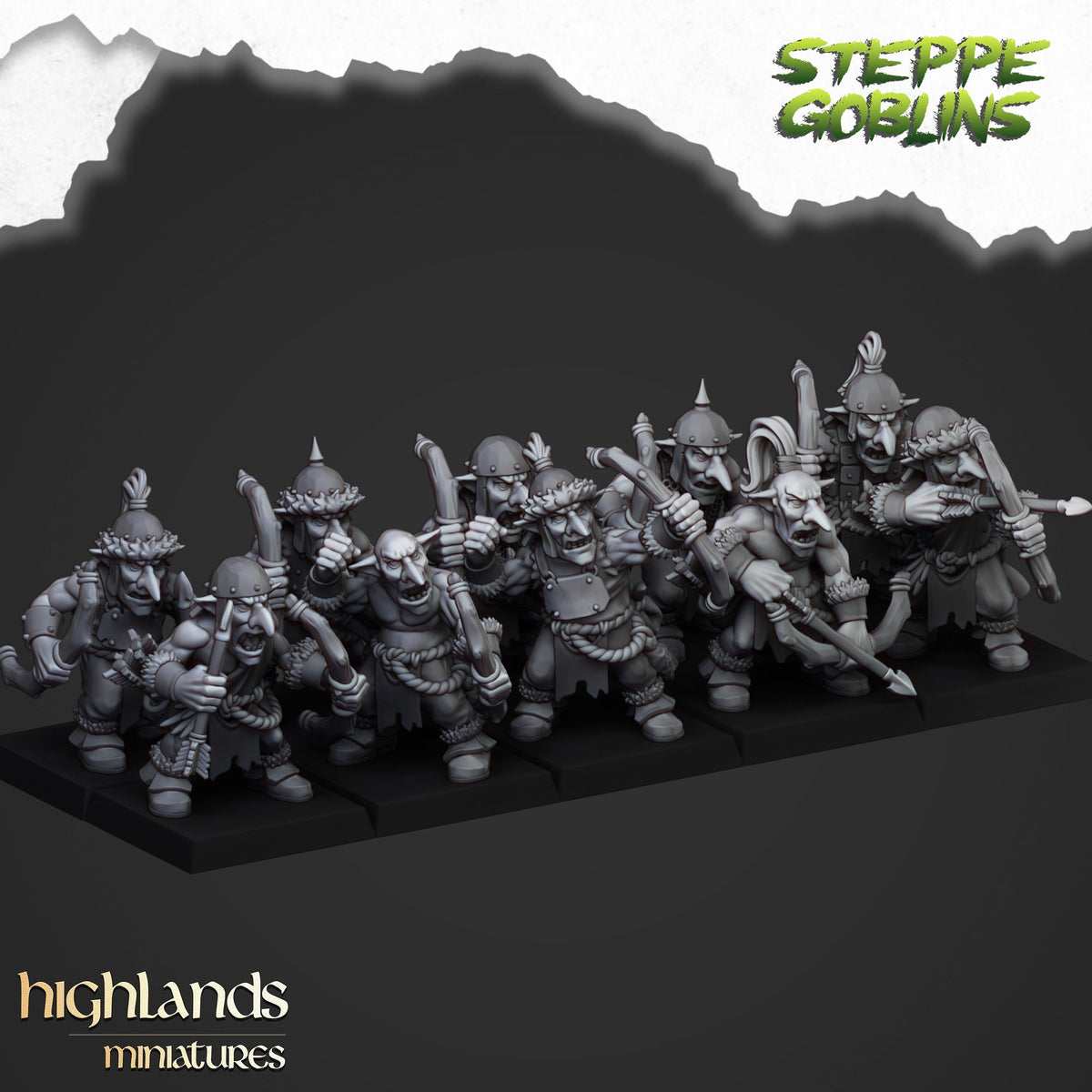 Highlands Miniatures Steppe Goblins Archers