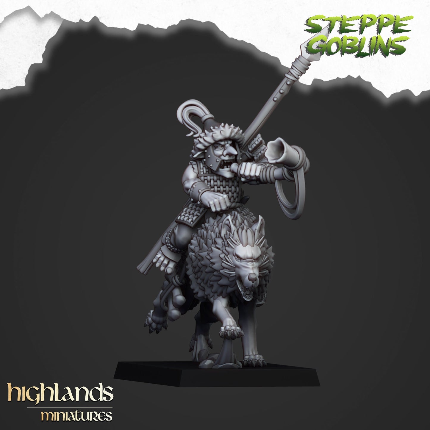 Highland Miniatures Mounted Steppe Goblins With Bows