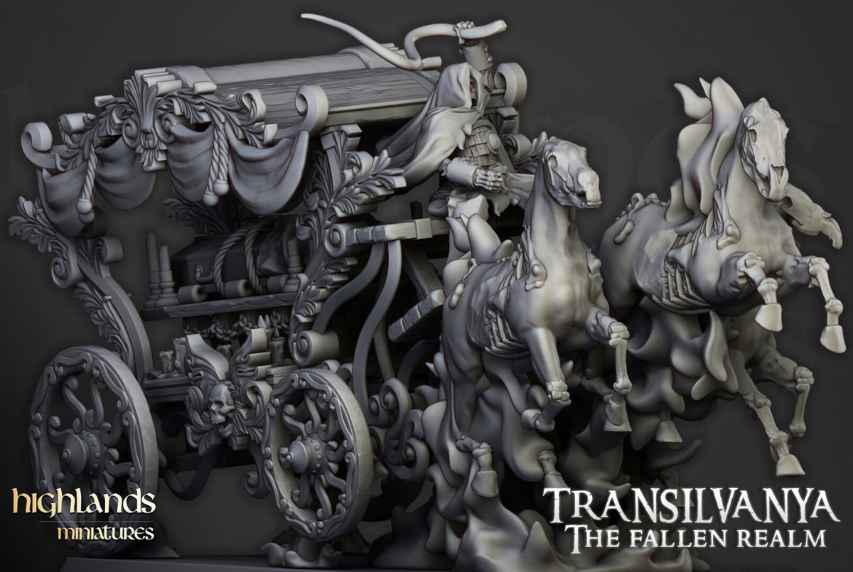 Highlands Miniatures Transylvania Undead Boyar Chariot