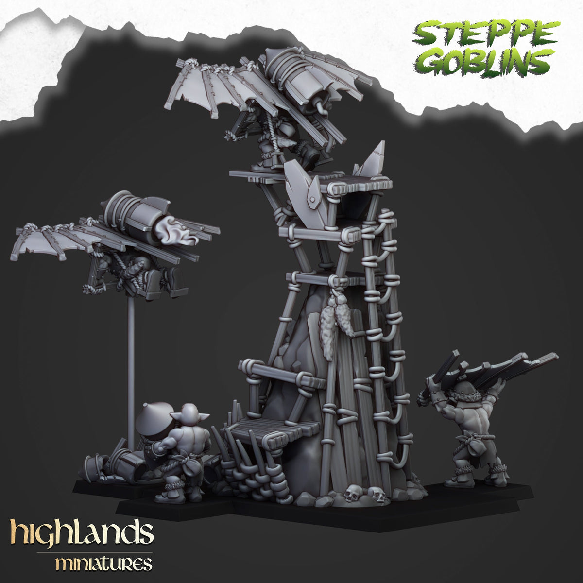 Highlands Miniatures Flying Steppe Goblins