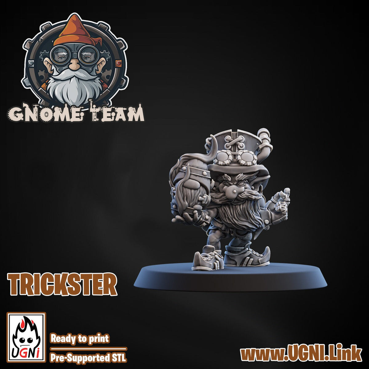 UGNI Gnome Fantasy Football Team + Extras + Stars