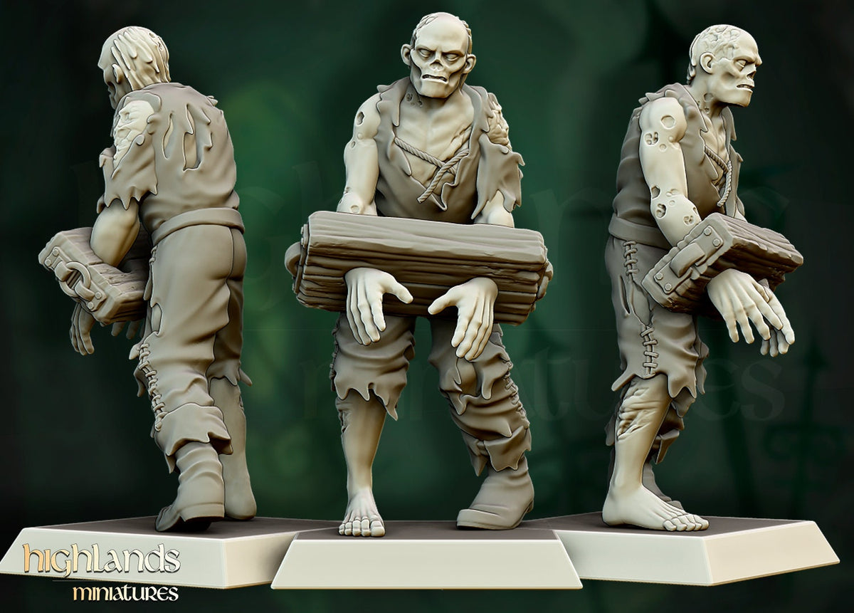 Highlands Miniatures Zombie Villagers