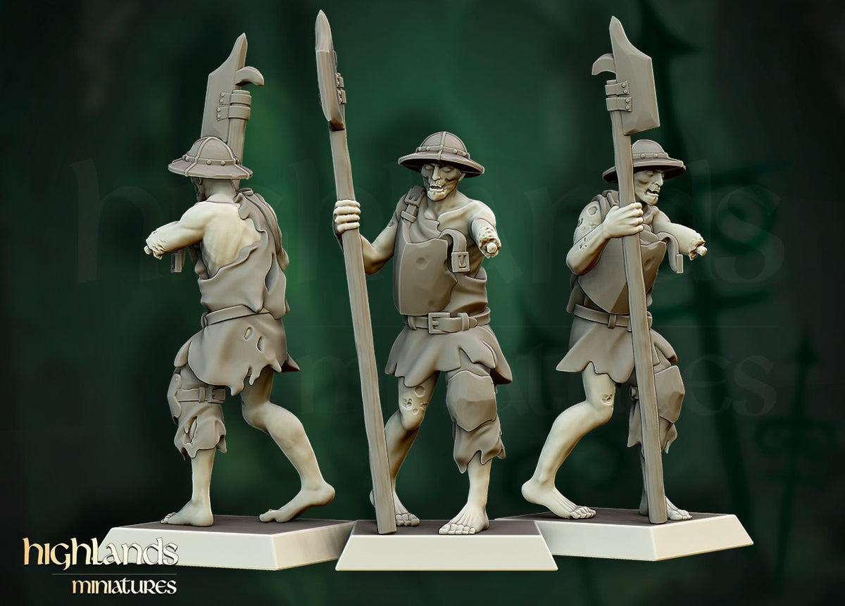 Highlands Miniatures Zombie Warriors