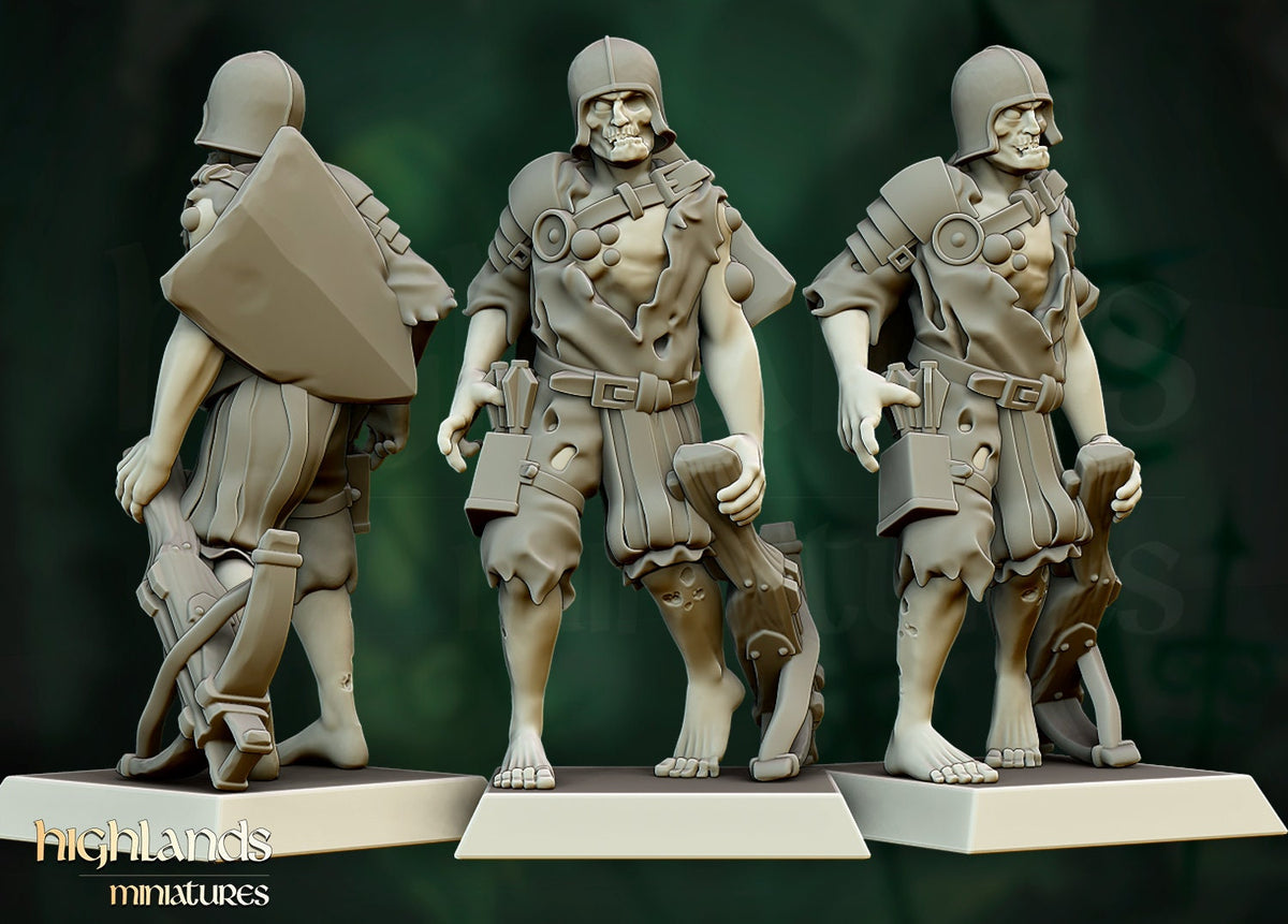 Highlands Miniatures Zombie Warriors