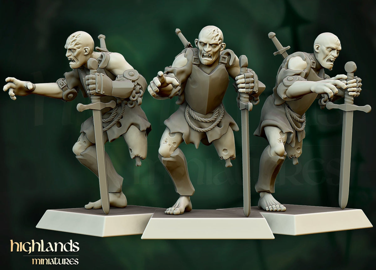 Highlands Miniatures Zombie Warriors