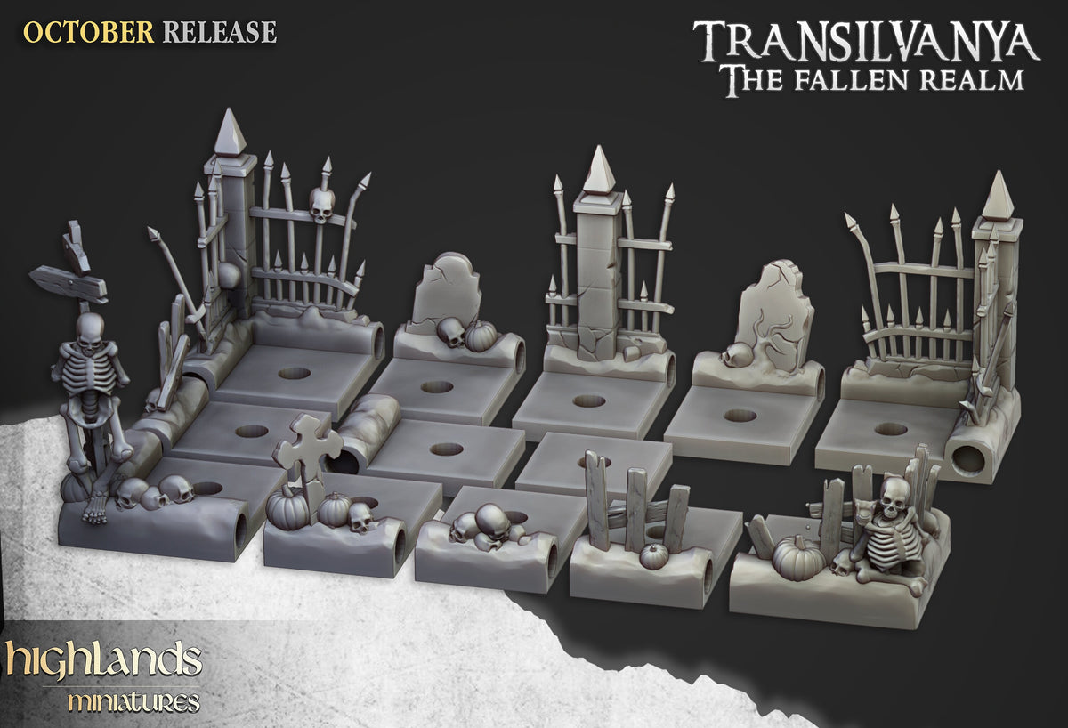 Highlands Miniatures Transylvania Undead Modular Movement Tray