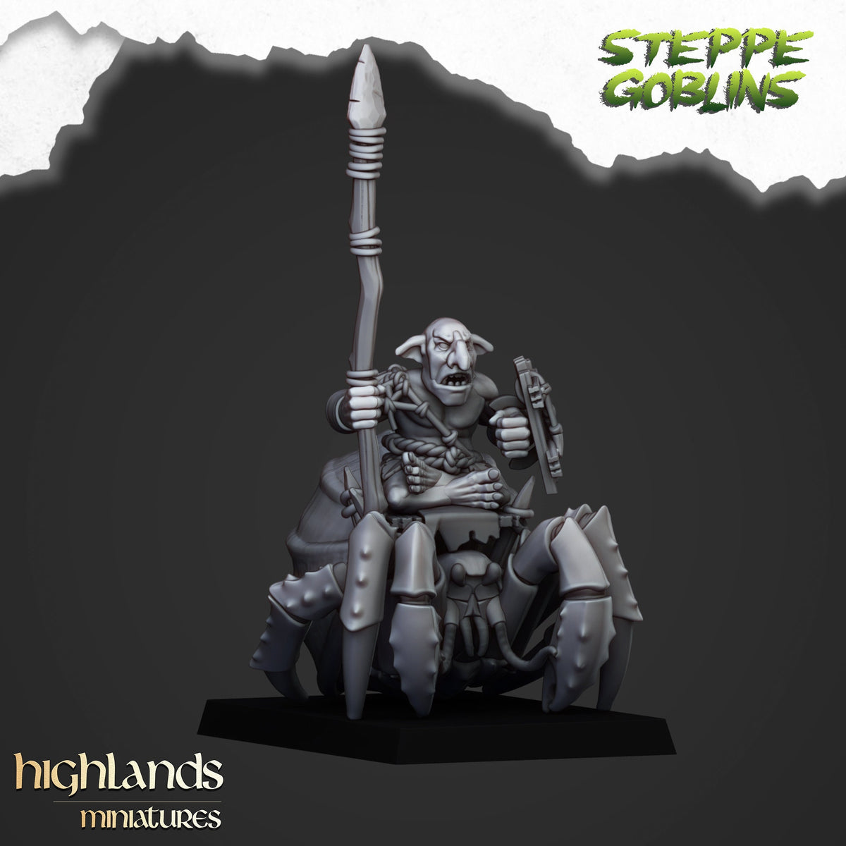 Highlands Miniatures Mounted Coast Goblins With Spears