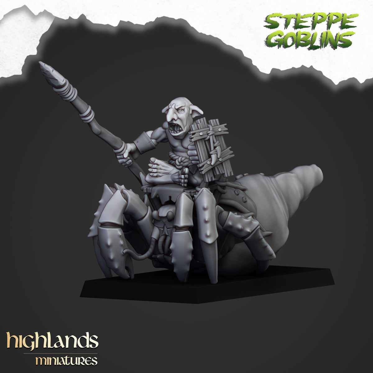 Highlands Miniatures Mounted Coast Goblins With Spears