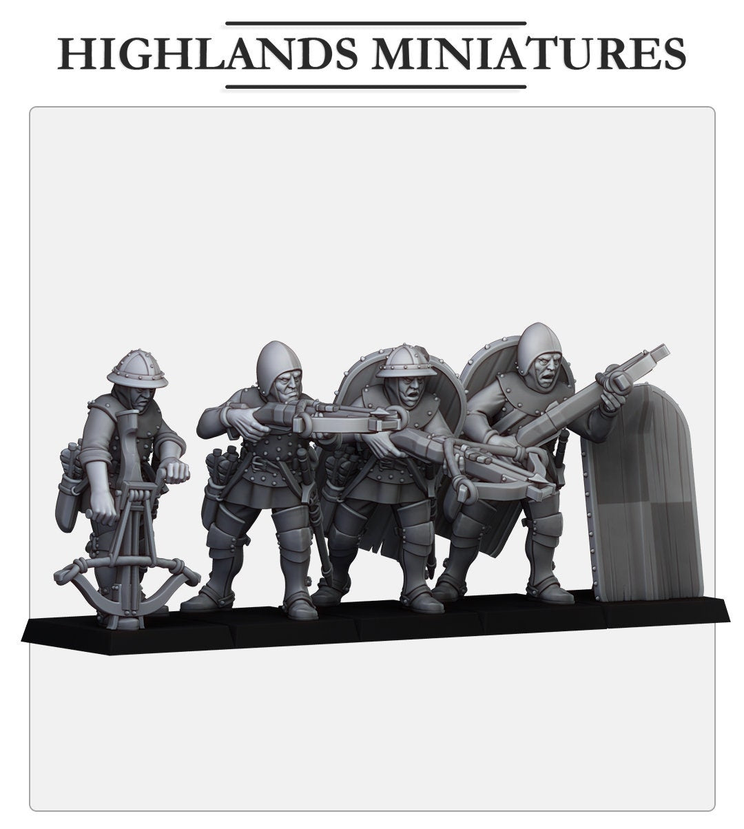 Highlands Miniatures Gallia 10 Crossbowmen