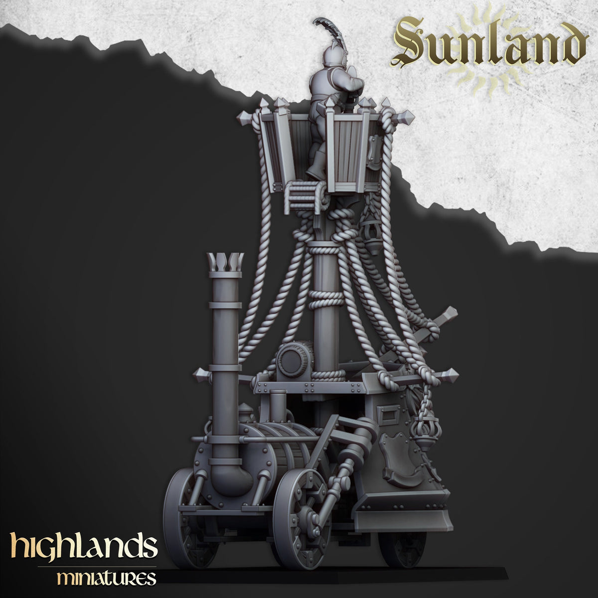 Highlands Miniatures Sunland Ironclad Landschiff