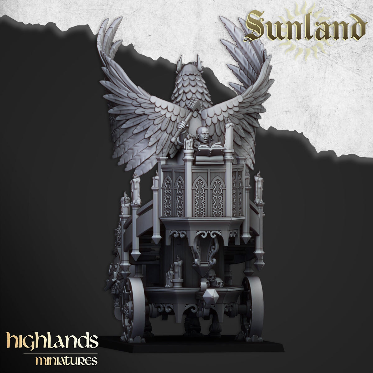 Highlands Miniatures Sunland Altar on Chariot