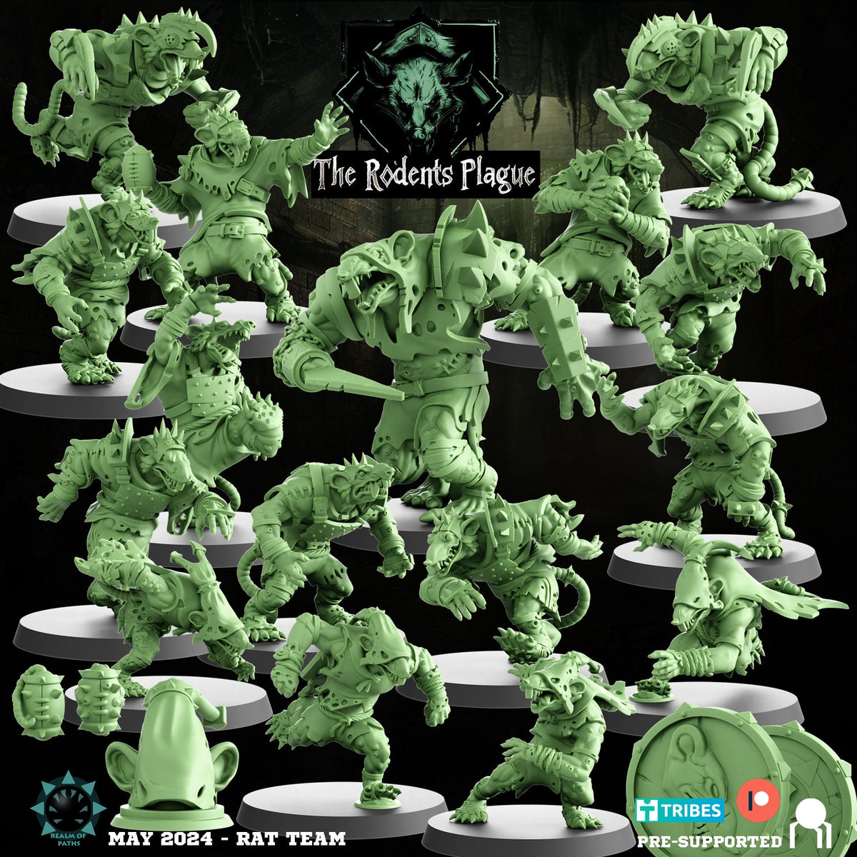 Realm of Paths Fantasy Football Ratmen - 'The Rodents Plague'