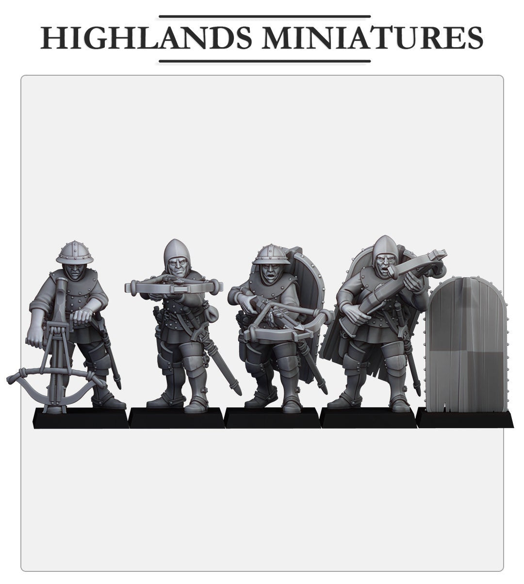 Highlands Miniatures Gallia 10 Crossbowmen