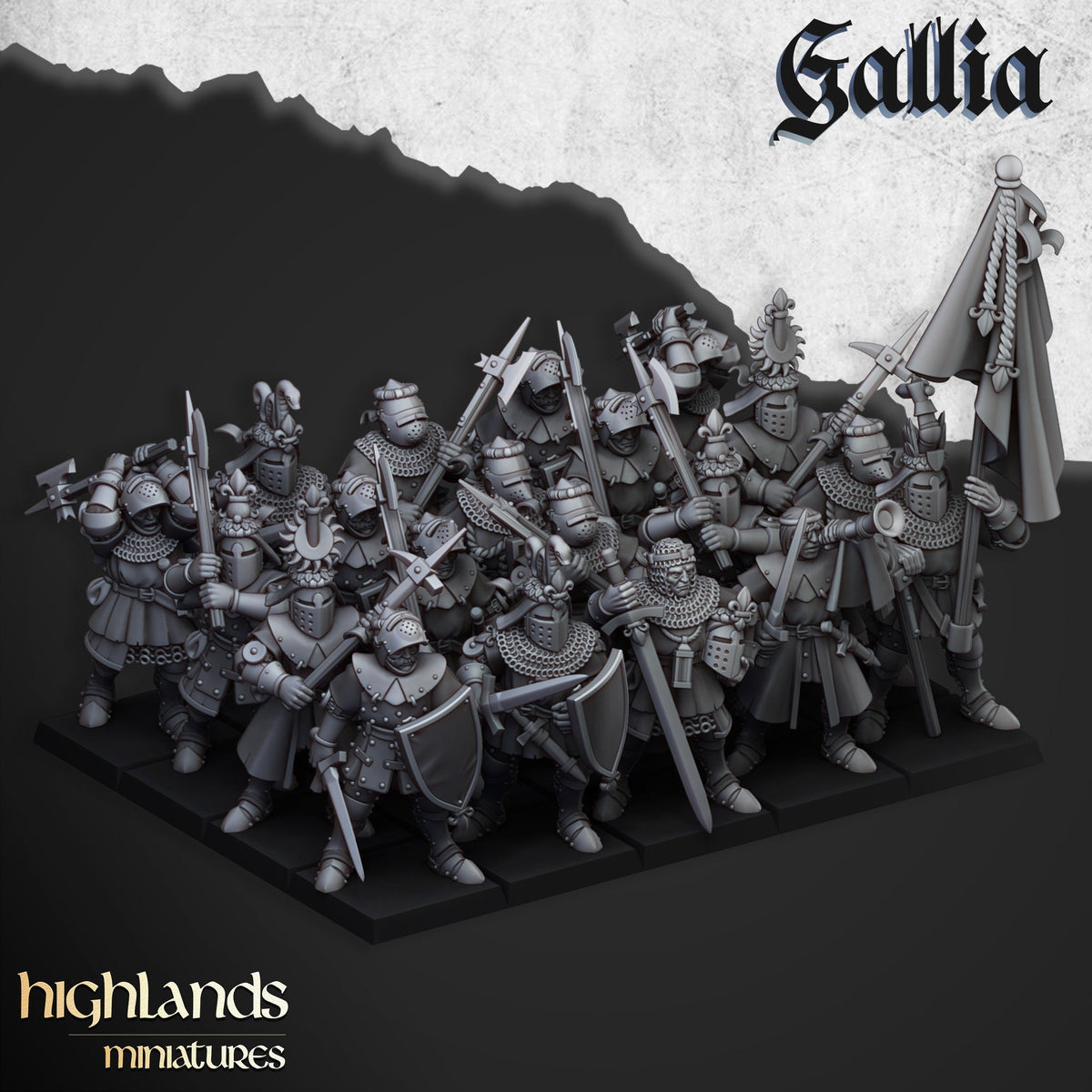 Highlands Miniatures Gallia Knights on Foot