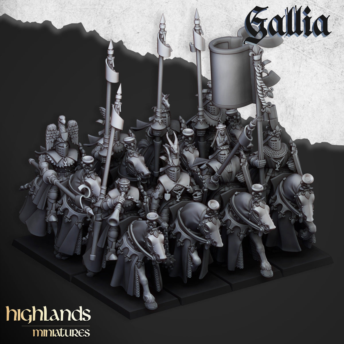 Highlands Miniatures - Royal Knights of Gallia