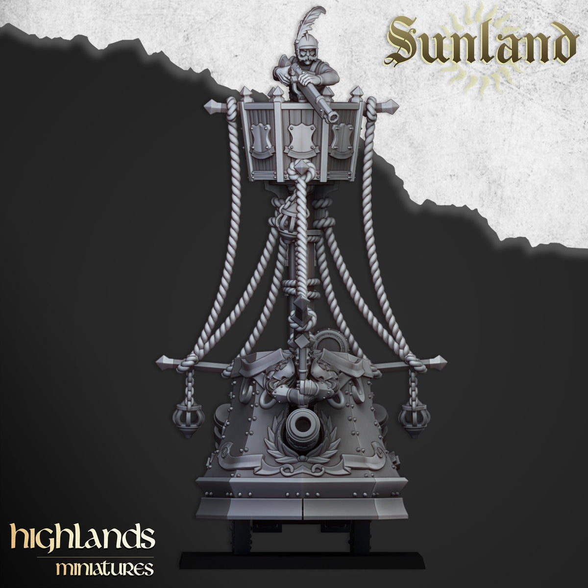 Highlands Miniatures Sunland Ironclad Landschiff