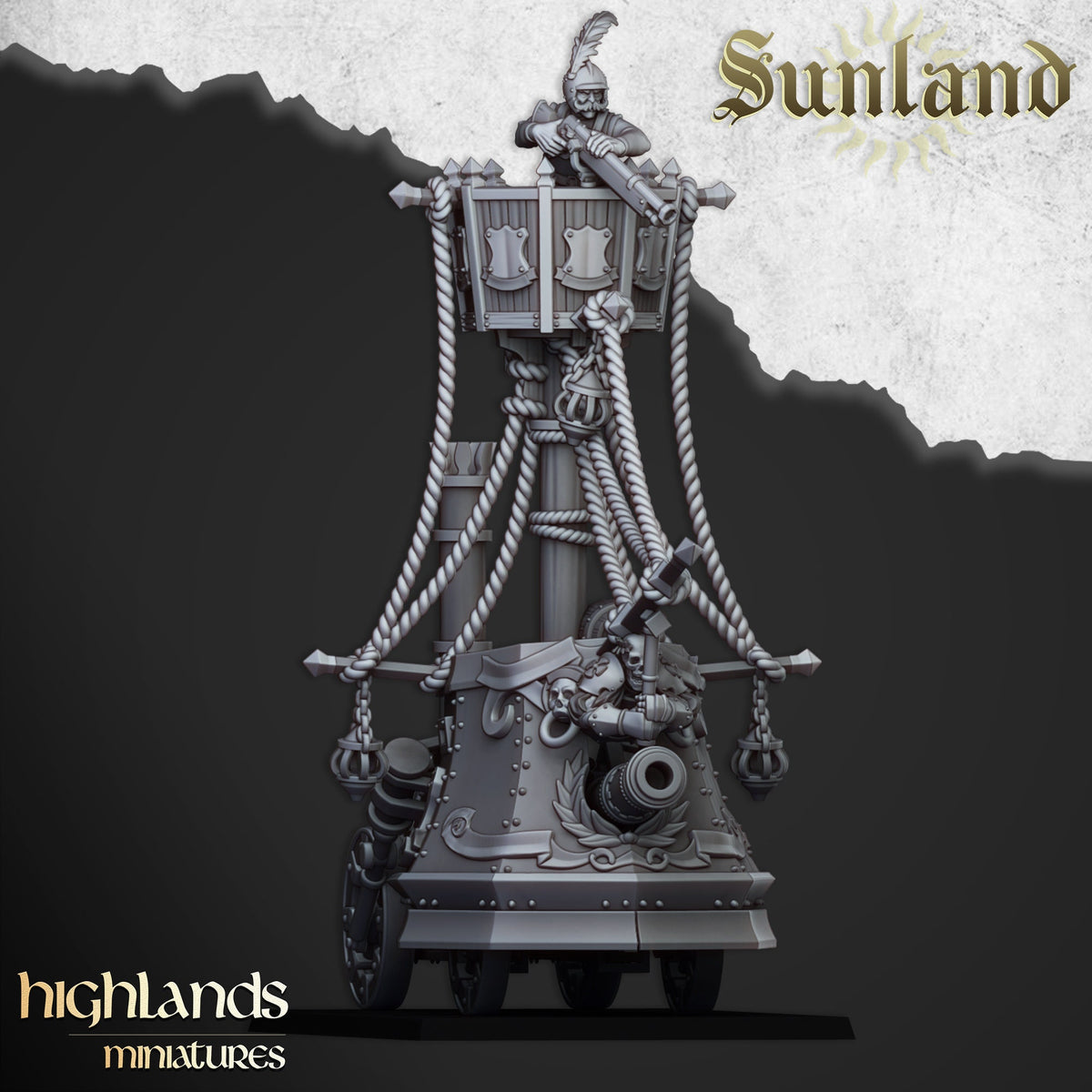 Highlands Miniatures Sunland Ironclad Landschiff