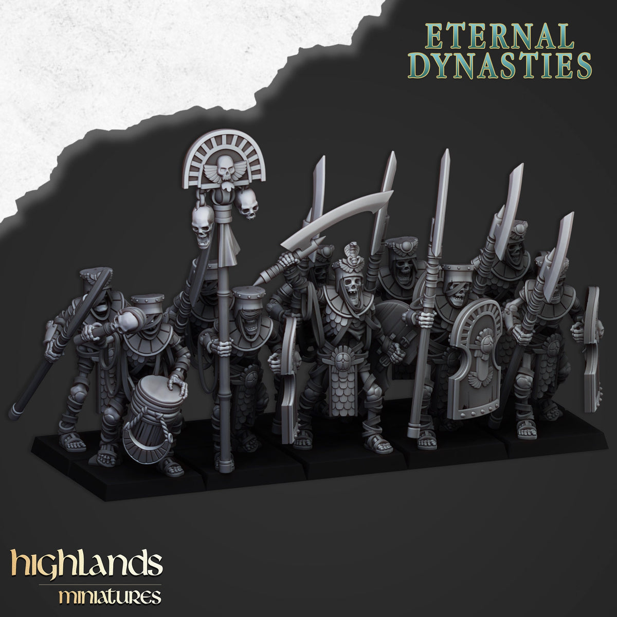 Highlands Miniatures - Eternal Dynasties Ancient Guard with Halberds