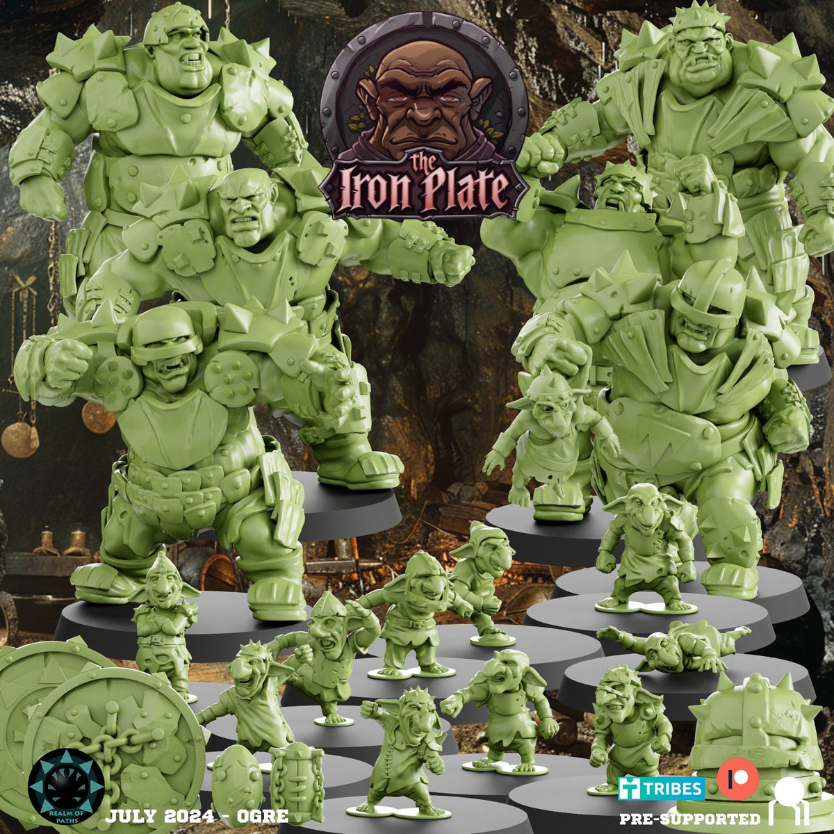 Realm of Paths Fantasy Football Ogre Team - 'The Iron Plate'